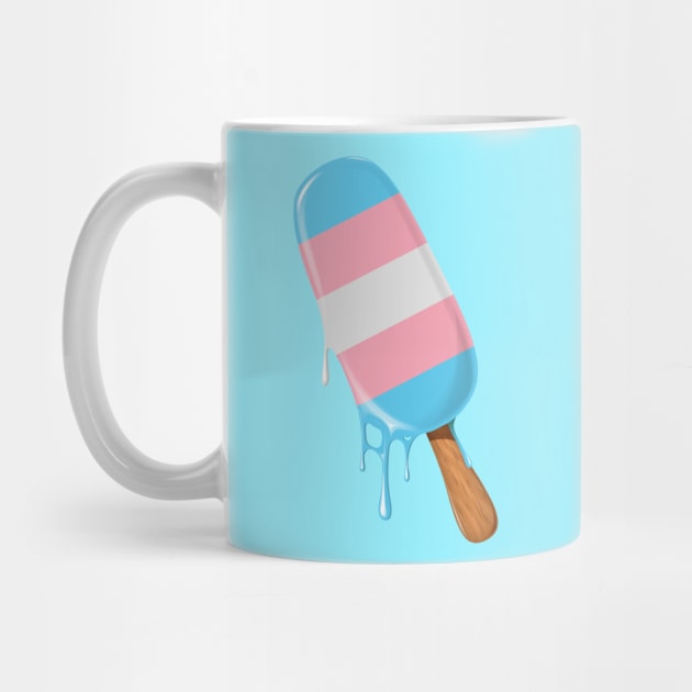 Transgender Pride Ice-Cream LGBT Trans Flag Trans Pride by Happy Lime